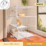 🎨Cute Pet Planet🎨กรงแมวขนาดใหญ่ คอกน้องแมว คอกกรงสัตว์เลี้ยง DIY คอกกรงแมวและสุนัข คอกสัตว์เลี้ยง กร