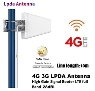 5G 4G 28dBi LPDA Antenna Booter Signal 690-37000MHz + สาย 10 เมตร