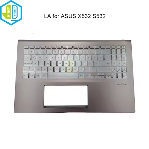 Latin Backlit Keyboard Upper Case Palmrest Cover For ASUS Vivobook S15 X532 S532 X532FA X532FL X532E