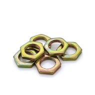 [XCF] Galvanized/carbon Steel Fine Thread Hex Nut Lighting Nut Fine Thread Nut Thin Screw Cap
