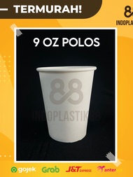 PLAIN 9 OZ PAPERCUP COFFEE CUPS 50 PCS PAPER CUPS
