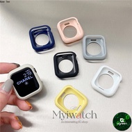 AG Soft Silicone Case for Apple Watch 9 8 7 6 SE 5 4 3 Bumper Protection Shell For iWatch Cover Seri