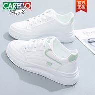 KY/🏅Cartelo Crocodile（CARTELO）Women's White Shoes2023New Spring and Summer Thick BottominsTrendy All-Match Niche Sports