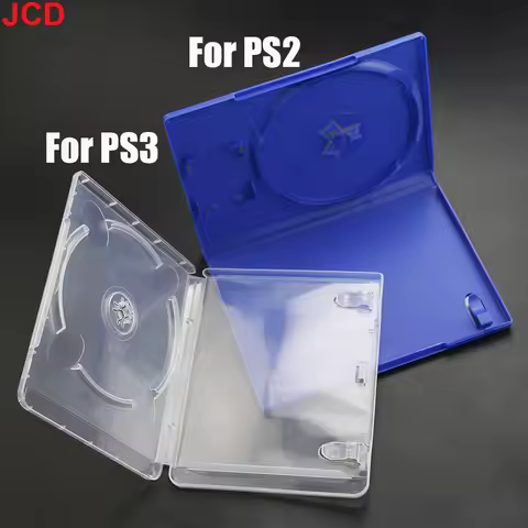 JCD 1pcs For PS2 PS3 CD Game Case Protective Box Game Disk Holder CD DVD Discs Storage Box Replaceme