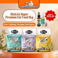 Makanan Kucing Rich.Co Super Premium Cat Food 8kg Dry Cat Food Booster Collagen Salmon Ocean Fish Ku