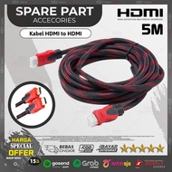 5M Long Fiber Mesh HDMI Cable 5 Meter HDMI Male to HDMI Male High Quality/!!