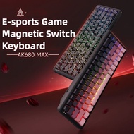 AJAZZ AK680 Max Magnetic switch Wired Mechanical Keyboard Rapid Trigger RGB Backlight 8Khz Gaming E-