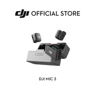DJI Mic 3 - Wireless Microphone | Multi-User | Noise Cancelling | Compact Size | 3-Way Connectivity 