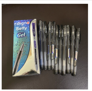 10pcs Digno Selfy Gel Black 0.5mm Ballpen 10pcs per Box 0.5mm Gelpen Signpen School Office Supplies