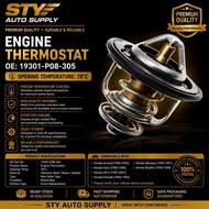 19301-P08-305 Thermostat 78°C Honda Civic Accord CR-V Prelude Odyssey Shuttle Engine Coolant Thermos