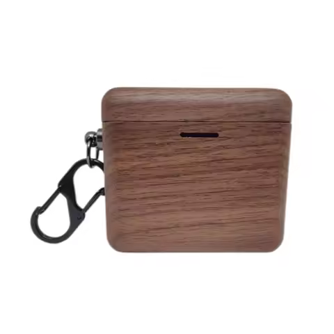 Wireless Earphone Protective Case for Bowers&Wilkins PI7 S2 Earbud Dustproof Charging Box Wood Sleev