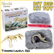 Science Dinosaur Toy for Kids, T-Rex Dinosaur Fossil Dig Kit Dinosaur Bones Excavation Kit, STEM Science Dinosaur Toys