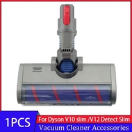 Quick-Release Soft Roller Head Attachment Replacement for Dyson V10Slim / V12 Detect Slim Vacuum Cleaner with LED Indicator Vacuum Cleaners Accessorie