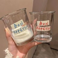 Influencer Flip Cup Creative ins Style Glass Cup Japanese Korean Style Tea Cup Milk Coffee Cup