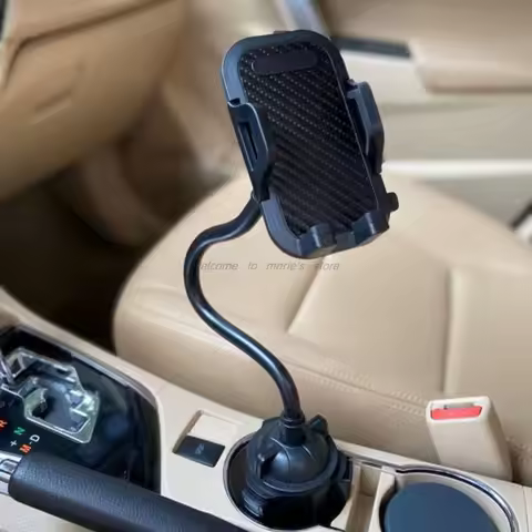 Universal Car Cup Mount Mobile Phone Holder Stand Cradle for Phone 5/6/7/8 Pus XR XS 3.5-7" Cellphon