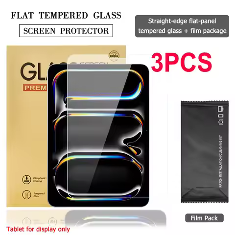 3pcs Screen Protector For iPad Pro 11 2024 Pro 9.7 10.5 7th 8th 9th 10.2 10th 11th 2025 Air 11 4 5 3