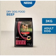Purina SUPERCOAT All Breed Beef Adult Dog Dry Food 3kg/1.5kg