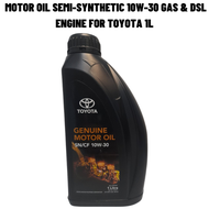 TOYOTA Engine Oil Semi-Synthetic 10W30 GAS & DSL Engine for Toyota 1L