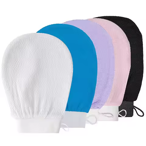 Moroccan Shower Exfoliating Glove Hammam Bath Body Cleaning Scrub Massage Mitt Kessa Peeling Towel G