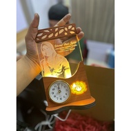 Plaque Jam LED penghargaan / Perpisahan / Persaraan Size A4