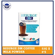 RESURGE DM COFFEE MILK POWDER WITH CHROMIUM & INOSITOL (53G X 8'S) READY STOCKS 【LOW GI VALUE】