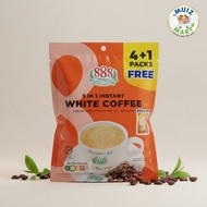 888 WHITE COFFEE  3 IN 1 INSTANT  5 PACKS HALAL
