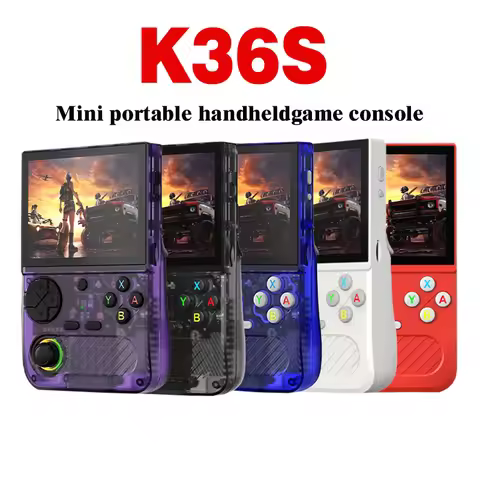 New K36S handheld game console with 3.5-inch IPS screen and Linux system, portable handheld game con