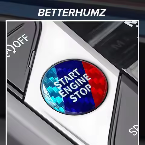 Carbon Fiber For BMW G30 G20 G22 G23 G26 X3 G01 X4 G02 G60 Engine Start Stop Button Trim Stickers Co