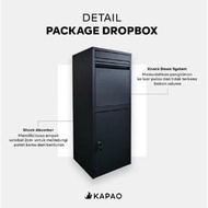 Kotak Paket dan Surat KAPAO tempat paket LARGE PINTU AMBIL DEPAN/BELAKANG