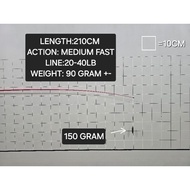 FISHING ROD BLANK 20-40LB/TMAXXX V1 20-40LB SPEC MEKONG PATIN