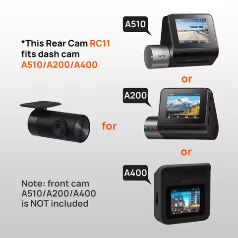 for 70mai Rear Cam RC11 for 70mai Dash Cam A510 A200 A400 Car DVR Rearview Dash Cam Support Parking 