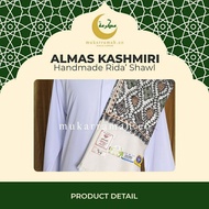 ALMAS KASHMIRI SULAM TANGAN. HANDMADE - Rida' Shawl / Selendang Ridak