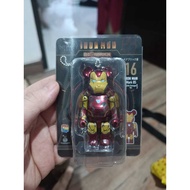 Bearbrick 100% Iron Man Number 16 Mark 85 Battle Mystery Keychain