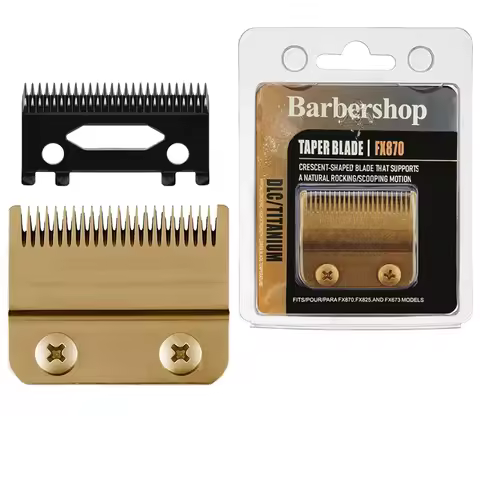 Replacement Blades Compatible with BaBylissPRO FX870/FXF880/FX810/FX825/FX673N Clippers, DLC For BaB