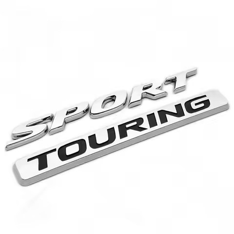 2Pcs For Accord Civic SPORT TOURING Logo Turbine Rear Trunk Emblem Body Trunk Logo