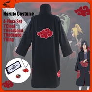 Naruto Costume Akatsuki Cloak Cosplay Naruto Sasuke Uchiha Cape Cosplay Clothing Costume