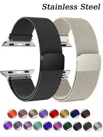 Stainless Steel Strap for apple watch Band 45mm 44mm 41mm 40mm Metal bracelet for apple watch series