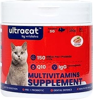 ULTRACAT Multivitamins Nutrition Fish Flavour With Pre+Probiotic,IgG,Q10 by VetStates SG Fish Organi
