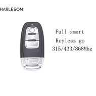 Keyless Go 754J 3 Buttons Full Smart Remote Key for Audi A4 A5 A6 A7 A8 Q5 315/433/868Mhz PCF7945AC 