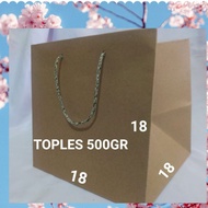 Paper bag 18x18 paper bag jar 500gr