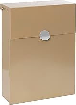 ARREGUI Tondo M E6735-SIL Galvanised Steel Letterbox Medium (DIN A4 Post) with House Number Personal