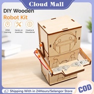 Diy Kit Projek Model Eksperimen Stem Science Diy Robot Kit Coin Eating Robot Piggy Bank Bank Syiling
