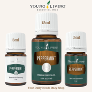 Young Living PEPPERMINT Essential Oil - Young Living Flagship -  100% Pure Essential Oil - Brand New
