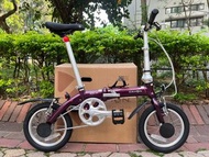 又順利交收一部 紫色 DAHON DOVE 豆腐 BYA 412 14吋 鋁合金 折叠車