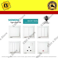SWITCHES & SOCKET SIRIM SIEMENS DELTA® Relfa SERIES SWITCHES & SOCKET OUTLET SIRIM APPROVED (WHITE)