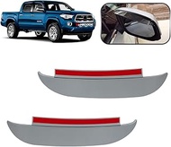 VEHICODE Side Mirror Rain Guards Truck Accessories for Toyota Tacoma 2016-2023 2022 2021 2020 2019 2018 2017 Rainproof Visor Rear View Mirror Cover Cap Eyebrow Sticker Exterior Snow Shade (2 Pack)
