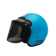 helm bogo jpn biru dop helm retro jpn arc original dewasa ice blue dop