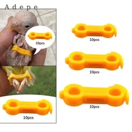 [Adepe] 10x Poultry Leg Bands Fixing Clips Easy Installation Chicken Hobble Braces for
