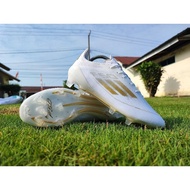 F50 Elite White Gold FG. Soccer Shoes