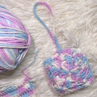 手織棉花糖色AirPod套 ｜handmade crochet cotton candy AirPod case | AirPod pouch | 耳機套